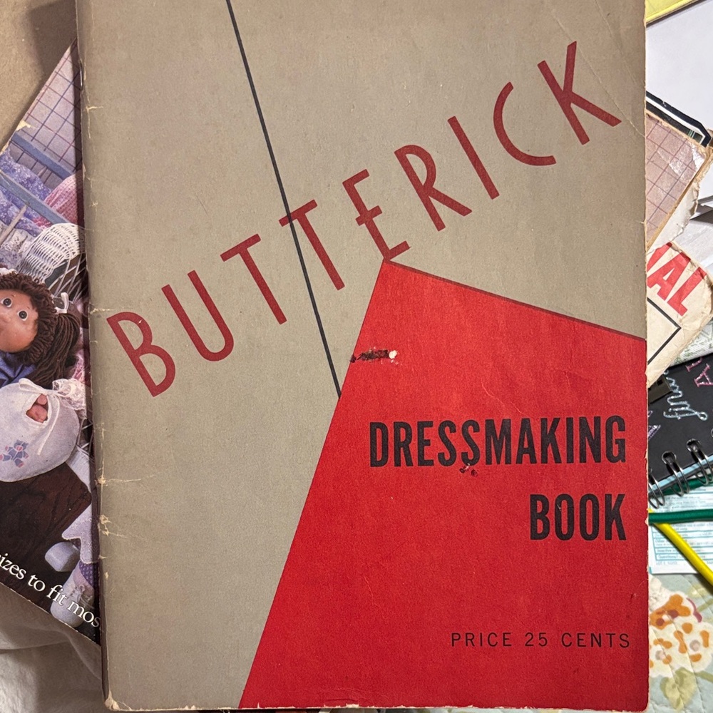 Butterick Dressmaking Book - Red and Gray